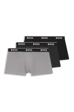 Three-pack of logo-detail trunks in stretch cotton