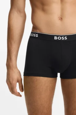 Three-pack of logo-detail trunks in stretch cotton