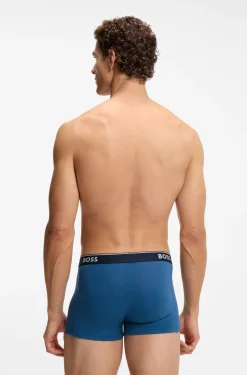 Three-pack of logo-detail trunks in stretch cotton