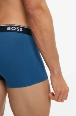 Three-pack of logo-detail trunks in stretch cotton