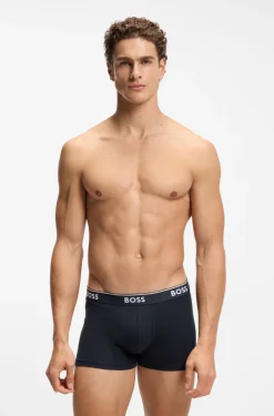 Three-pack of logo-detail trunks in stretch cotton
