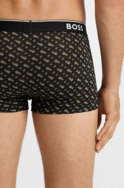 Three-pack of logo-detail trunks in stretch cotton