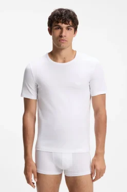 Three-pack of logo-embroidered T-shirts in cotton