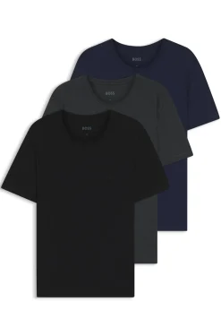Three-pack of logo-embroidered T-shirts in cotton