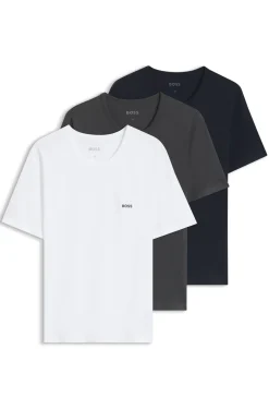 Three-pack of logo-embroidered T-shirts in cotton