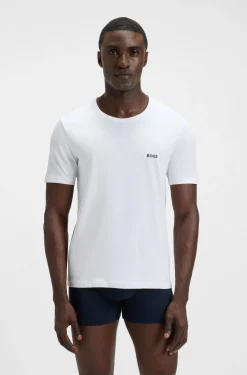 Three-pack of logo-embroidered T-shirts in cotton