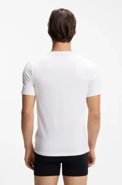 Three-pack of logo-print underwear T-shirts in cotton