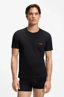Three-pack of logo-print underwear T-shirts in cotton