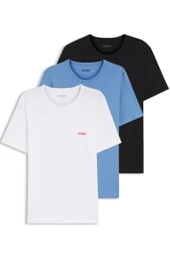 Three-pack of logo-print underwear T-shirts in cotton