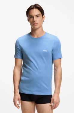 Three-pack of logo-print underwear T-shirts in cotton