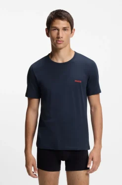 Three-pack of logo-print underwear T-shirts in cotton