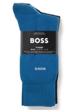 Three-pack of regular-length socks in stretch fabric