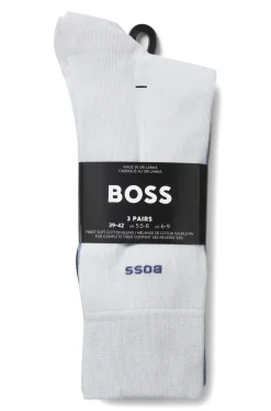Three-pack of regular-length socks in stretch fabric
