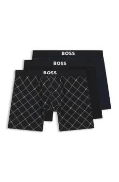 Three-pack of stretch-cotton boxer briefs