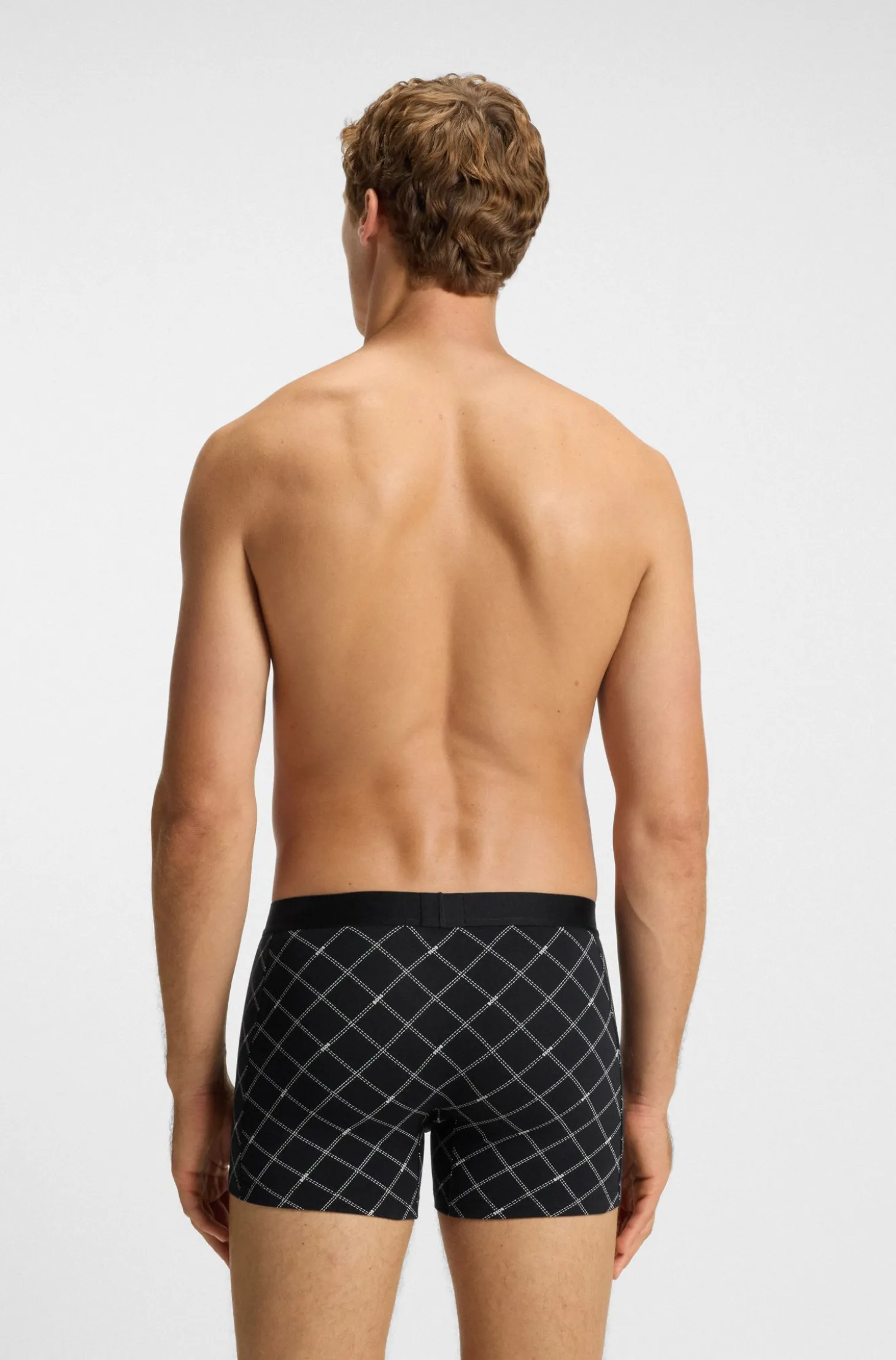 Three-pack of stretch-cotton boxer briefs