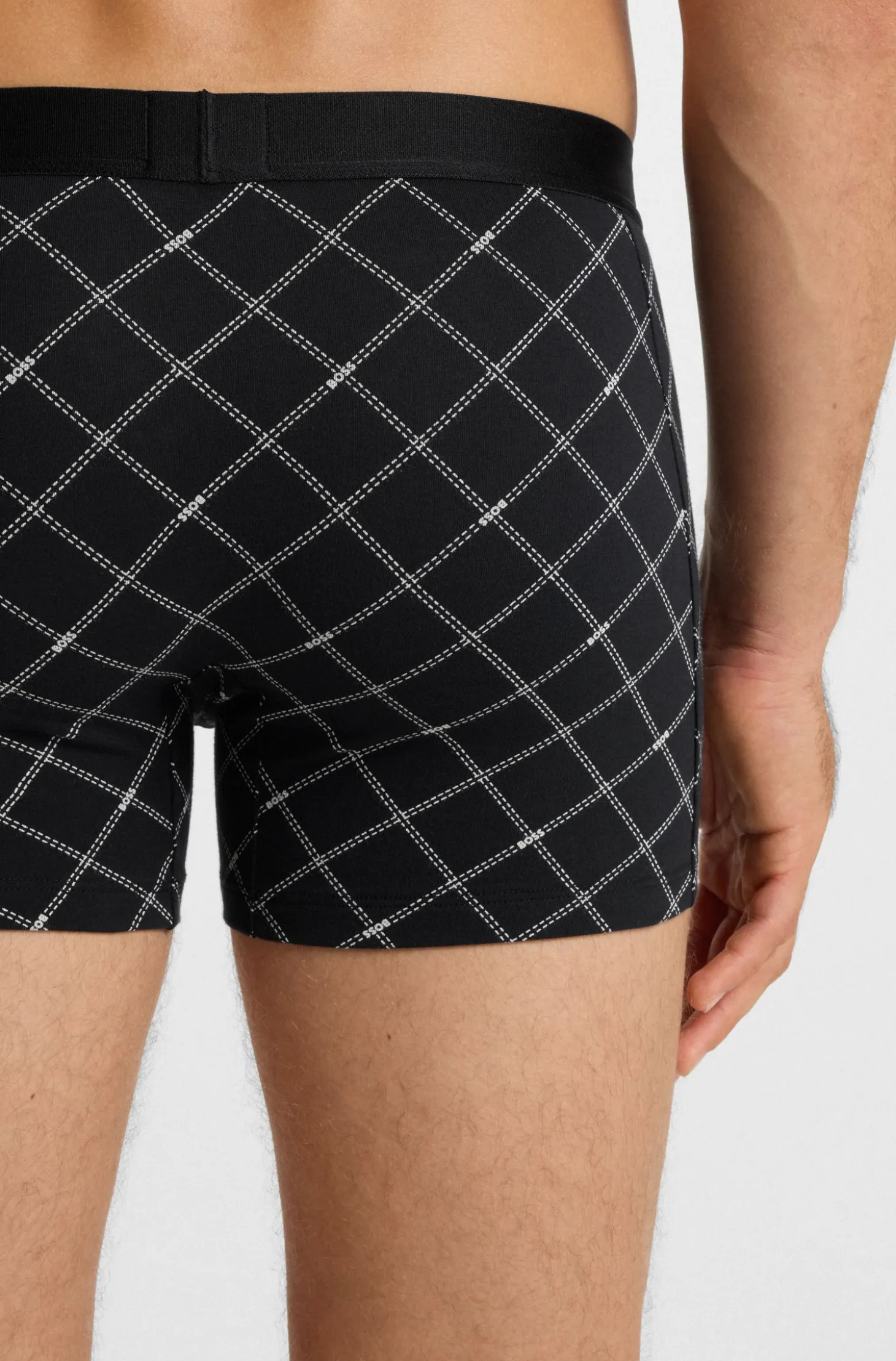 Three-pack of stretch-cotton boxer briefs