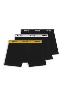 Three-pack of stretch-cotton logo-waistband boxer briefs