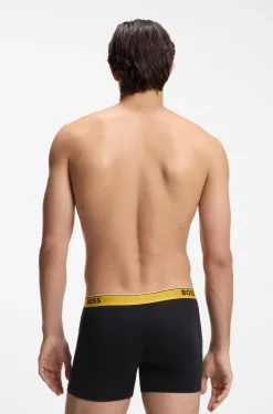 Three-pack of stretch-cotton logo-waistband boxer briefs