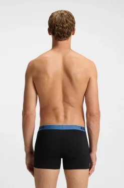 Three-pack of stretch-cotton logo-waistband boxer briefs