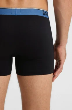 Three-pack of stretch-cotton logo-waistband boxer briefs