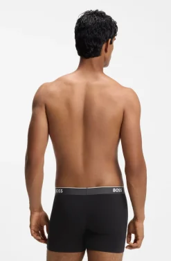 Three-pack of stretch-cotton logo-waistband boxer briefs