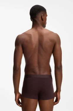Three-pack of stretch-cotton trunks with logo waistbands