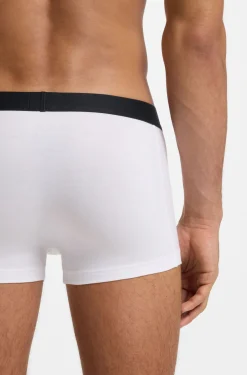 Three-pack of stretch-cotton trunks with logo waistbands