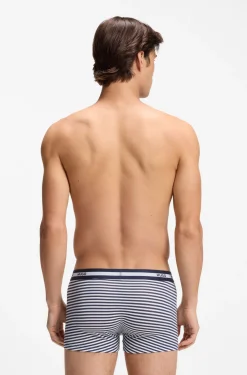 Three-pack of trunks in stretch cotton