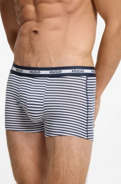 Three-pack of trunks in stretch cotton