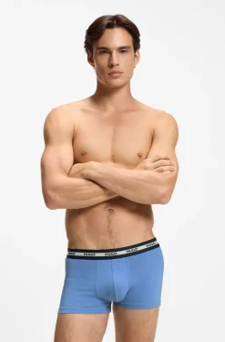 Three-pack of trunks in stretch cotton