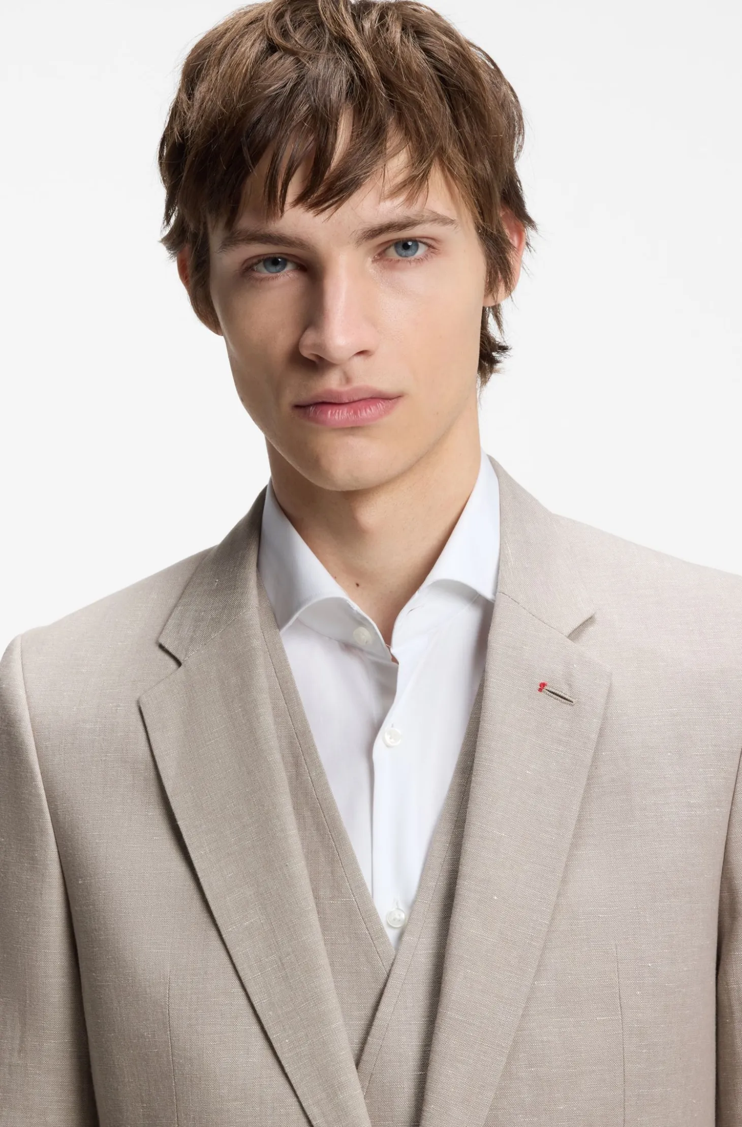 Three-piece extra-slim-fit suit