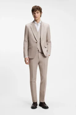 Three-piece extra-slim-fit suit