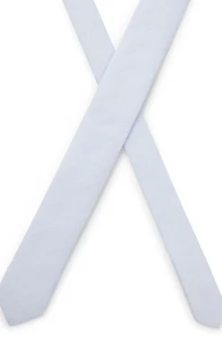 Tie in cotton and linen