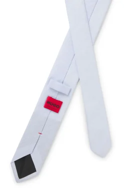 Tie in cotton and linen