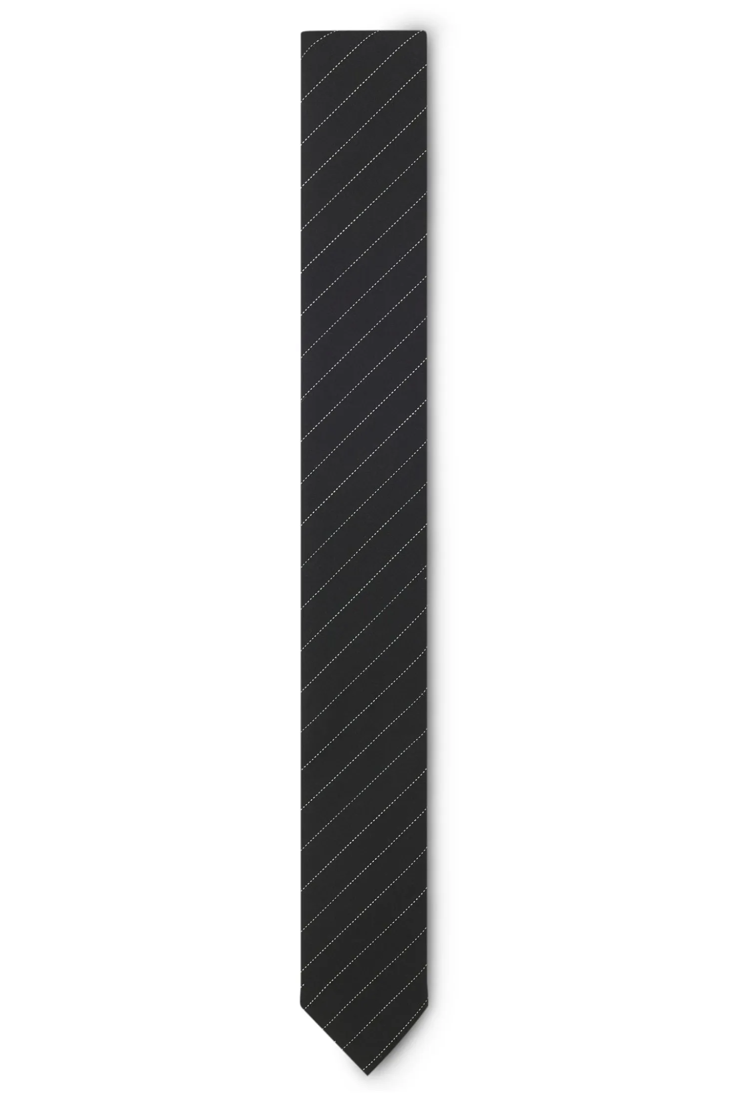 Tie with diagonal stripe