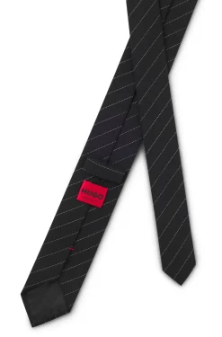 Tie with diagonal stripe