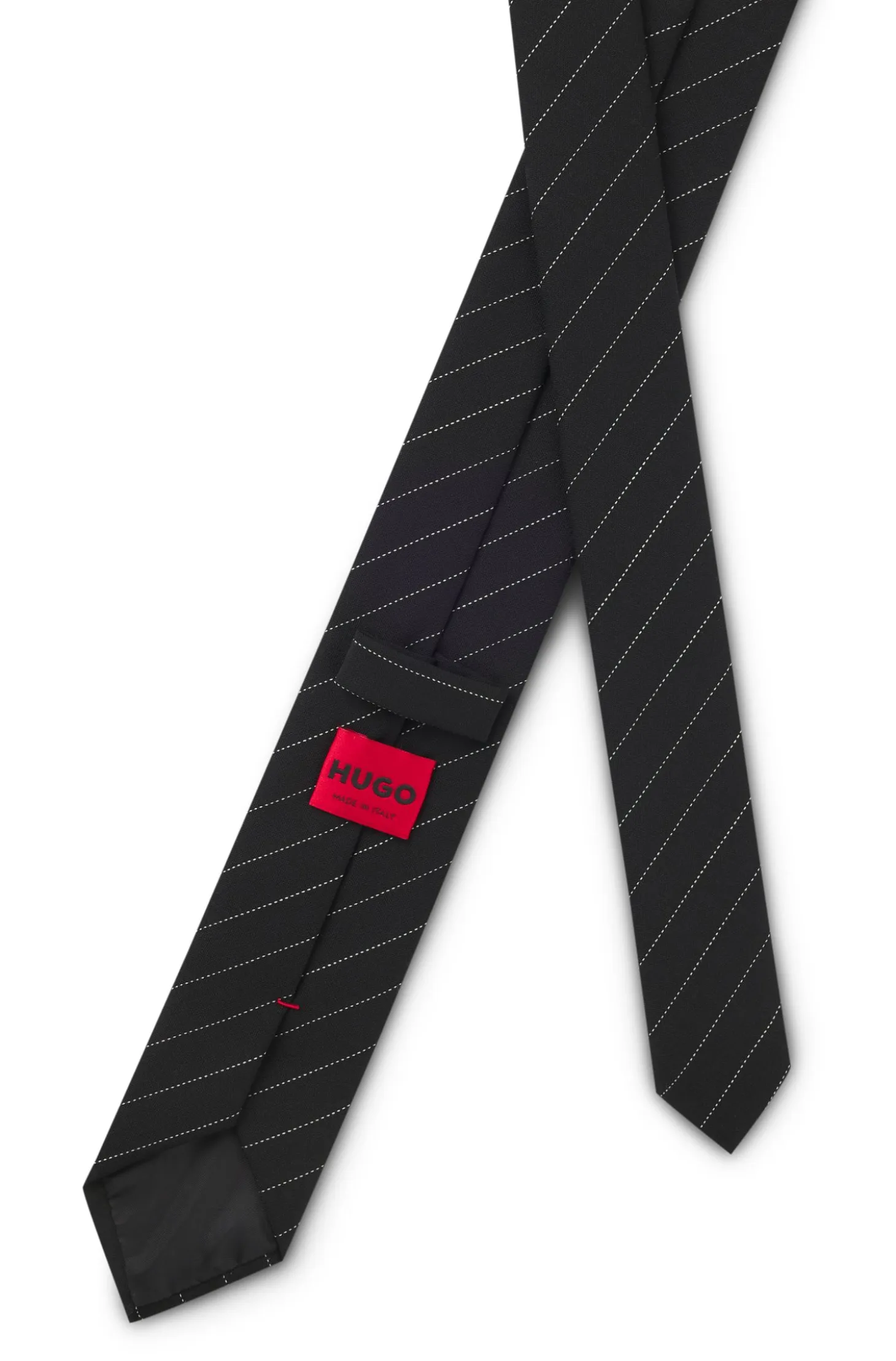 Tie with diagonal stripe