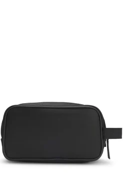 Toiletry case in structured twill with logo
