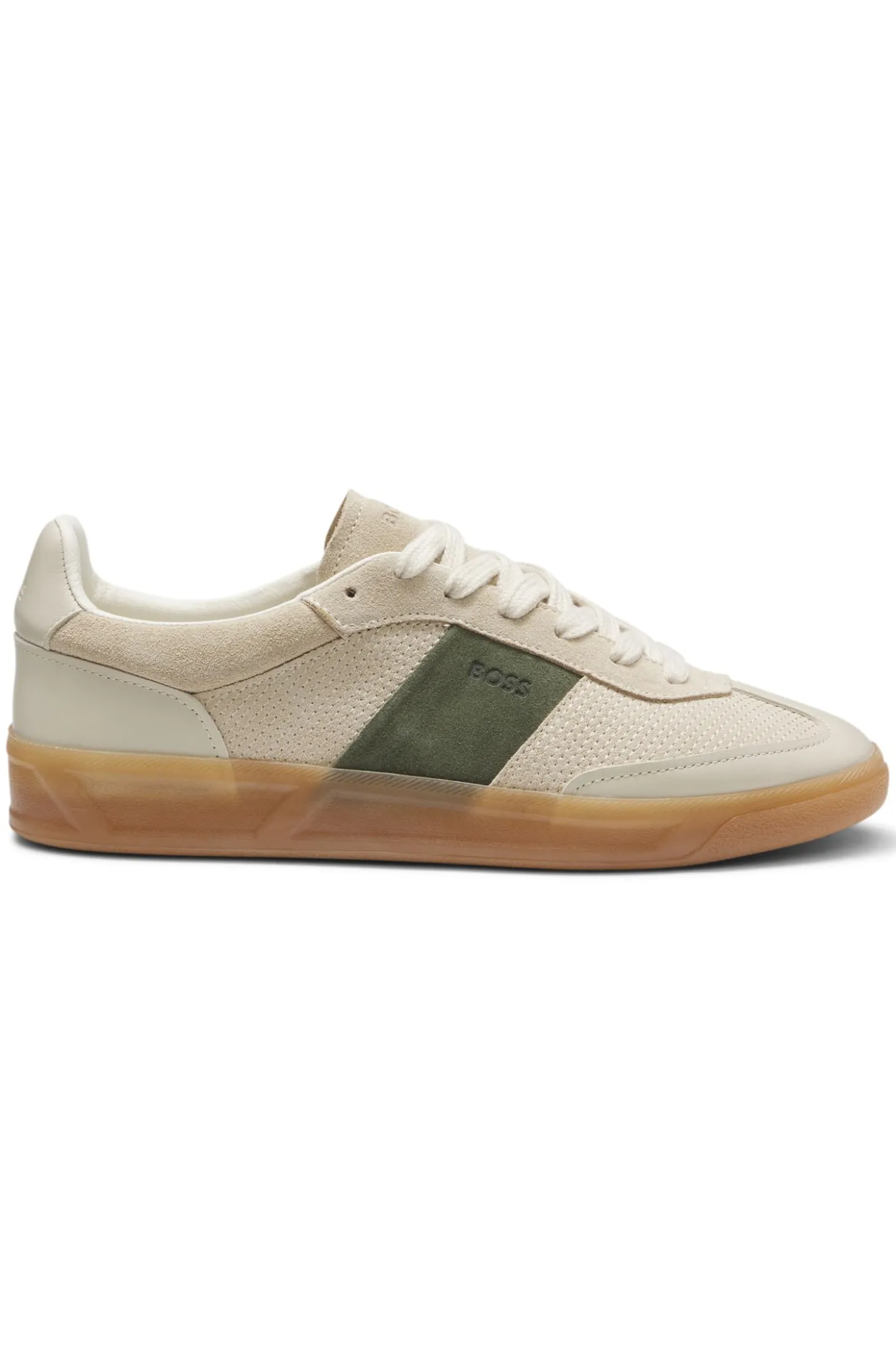 Trainers in leather and suede
