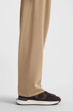 Trainers in suede and calf-hair leather