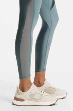 Trainers in suede and lizard-print faux leather
