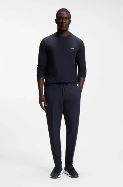 Trainers with knitted uppers and suede trims