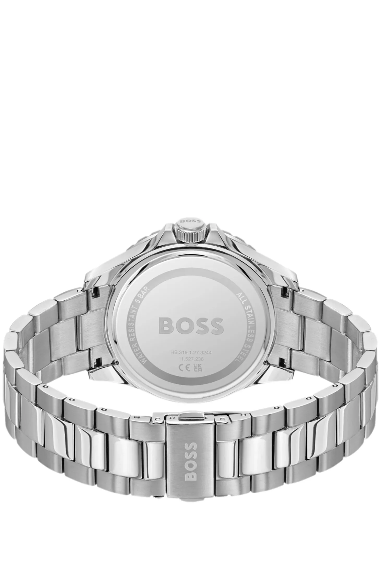 TROPER SPORT Green-dial watch with steel bracelet