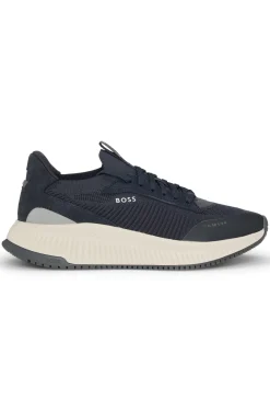 TTNM EVO trainers with knitted uppers and suede trims