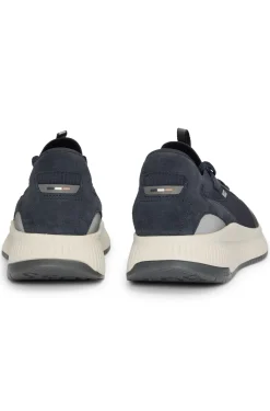 TTNM EVO trainers with knitted uppers and suede trims