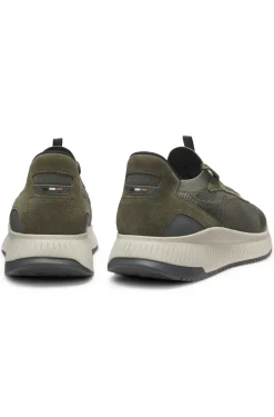 TTNM EVO trainers with knitted uppers and suede trims