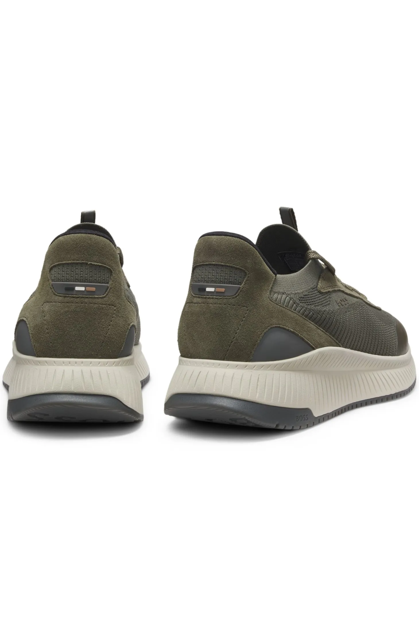 TTNM EVO trainers with knitted uppers and suede trims