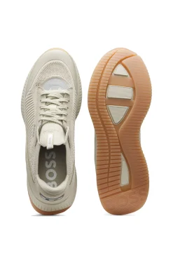 TTNM EVO trainers with knitted uppers and suede trims