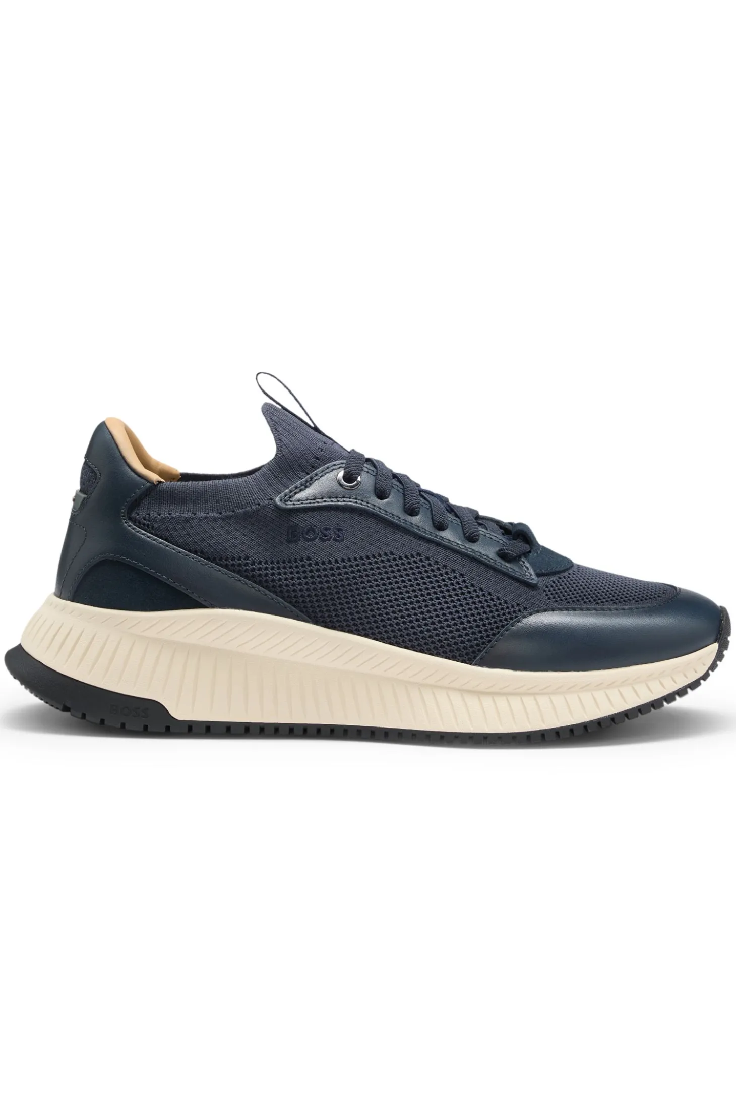 TTNM EVO trainers with knitted uppers and leather trims