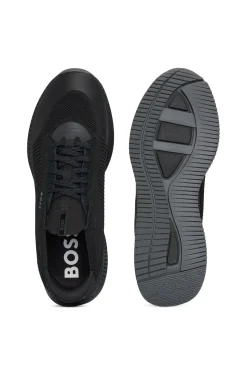 TTNM EVO trainers with knitted uppers and suede trims